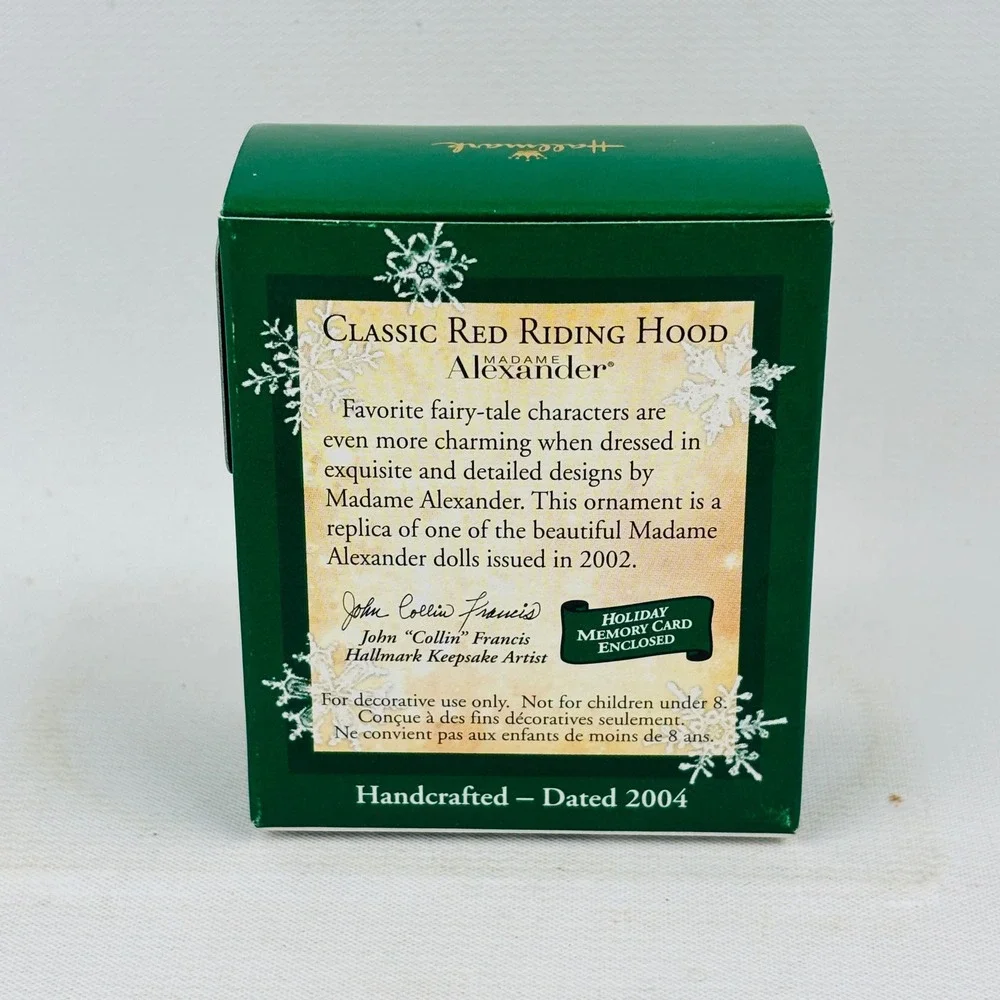 Hallmark Madame Alexander‎ Classic Red Riding Hood Miniature Ornament 2004